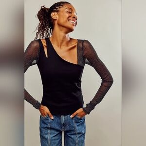 NWT Free People Janelle Layered Top Size XS